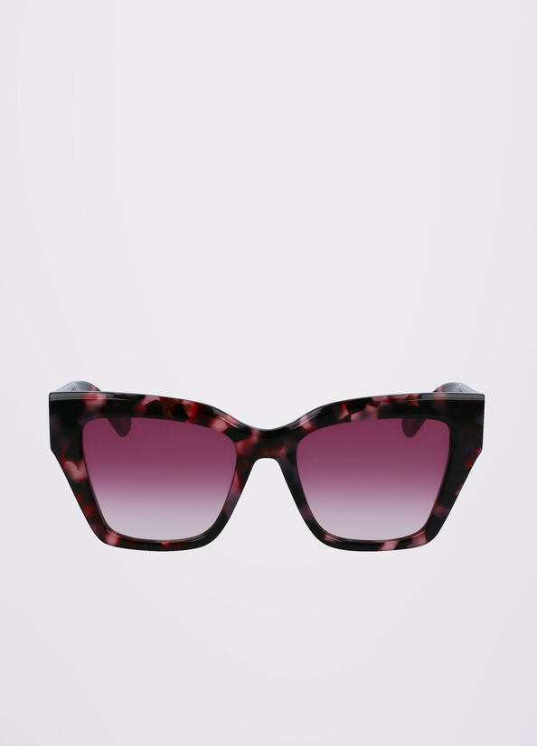 Lunettes de Soleil Liu Jo Rectangular Femme Violette | WVD-973056