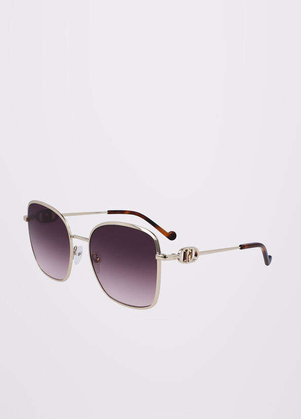 Lunettes de Soleil Liu Jo Squared Femme Doré | PVK-687514