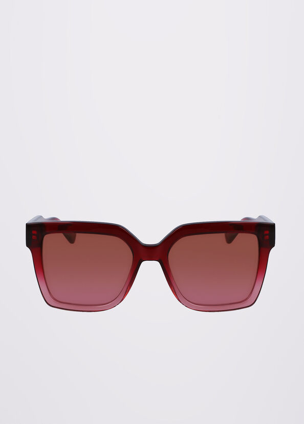 Lunettes de Soleil Liu Jo Squared Femme Bordeaux | ZGF-087423