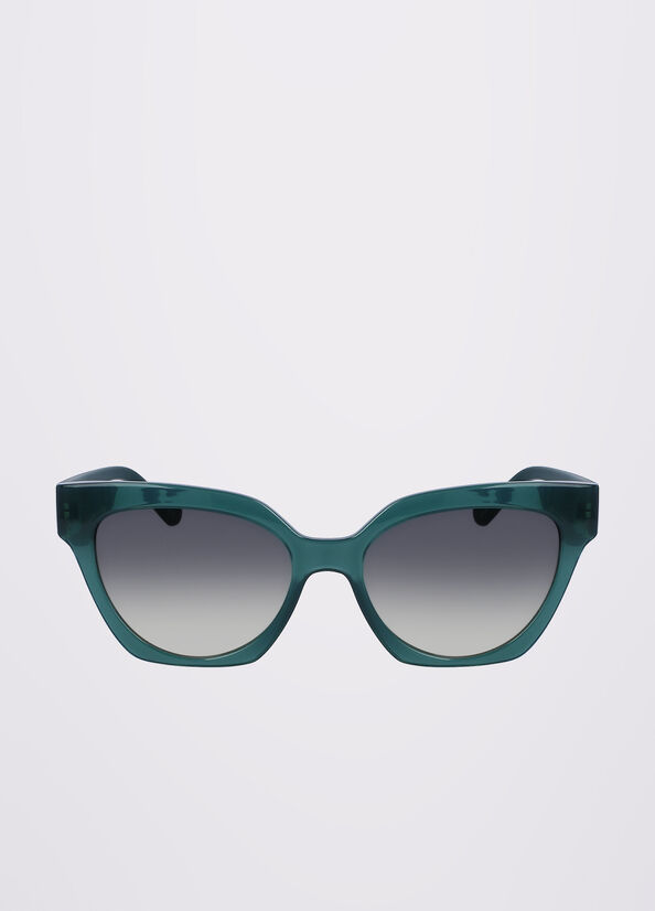 Lunettes de Soleil Liu Jo With 3d Pattern Femme Vert Clair | KHL-701593