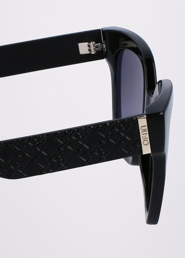 Lunettes de Soleil Liu Jo With 3d Pattern Femme Noir | RQZ-271869