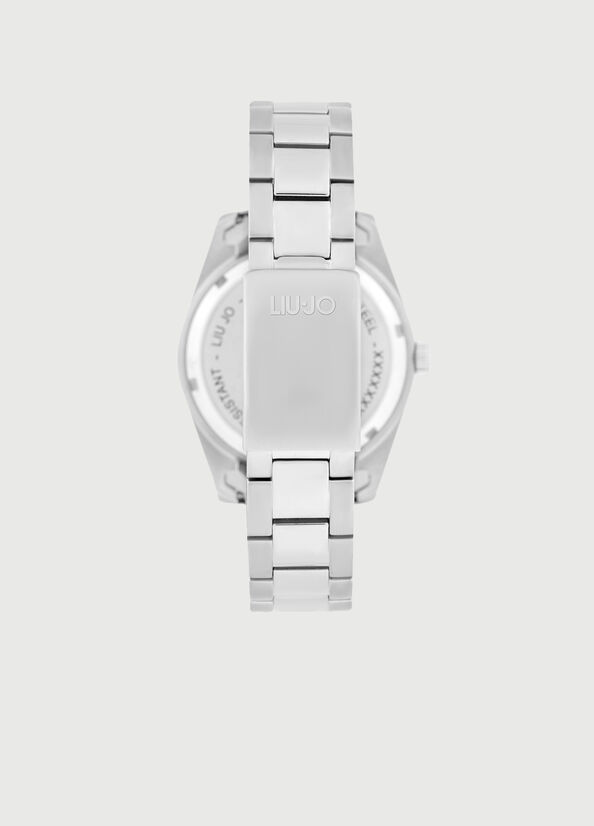 Montre Liu Jo Steel Homme Argent Noir | EXM-074865