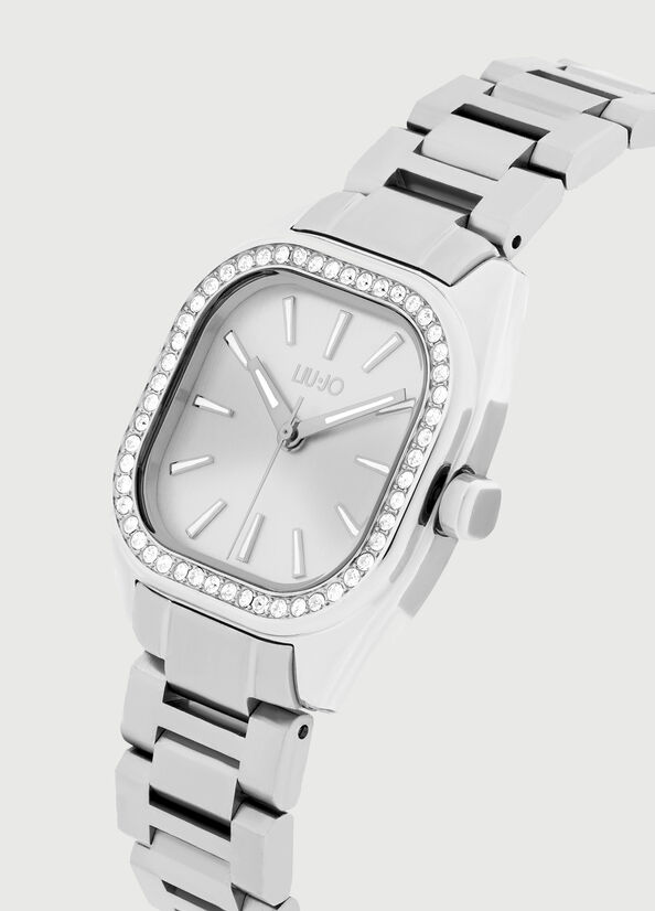 Montre Liu Jo Steel With Diamantés Femme Argent | OBW-740586