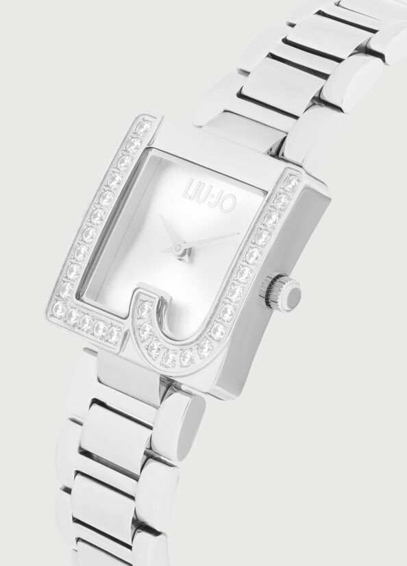 Montre Liu Jo Steel With Logo Femme Argent | KAE-957283