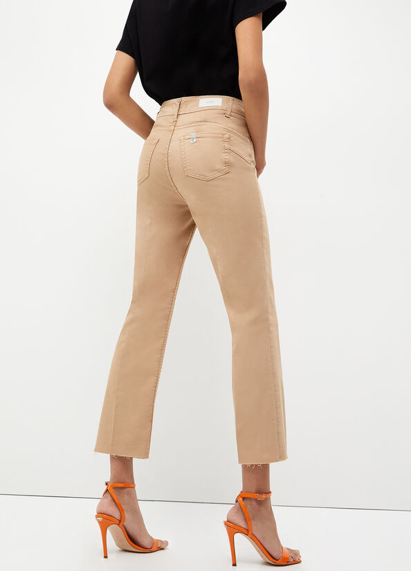 Pantalon Liu Jo Bottom Up Femme Grise Clair | OEG-263480