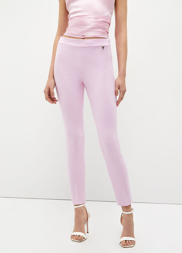 Pantalon Liu Jo Cigarette Femme Rose | RUA-506947