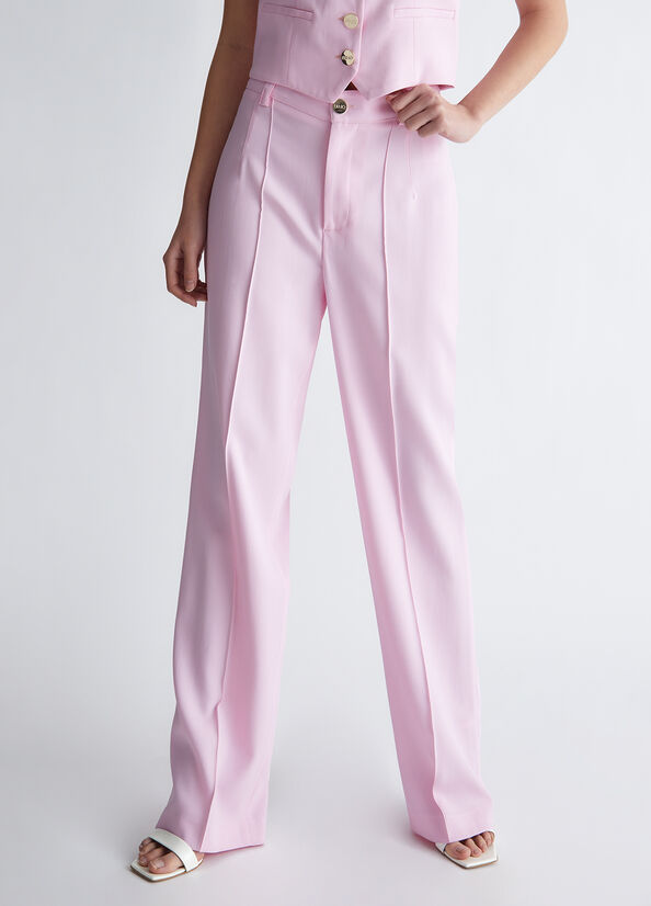 Pantalon Liu Jo Eco-Friendly Francoise Femme Rose | AJL-930218