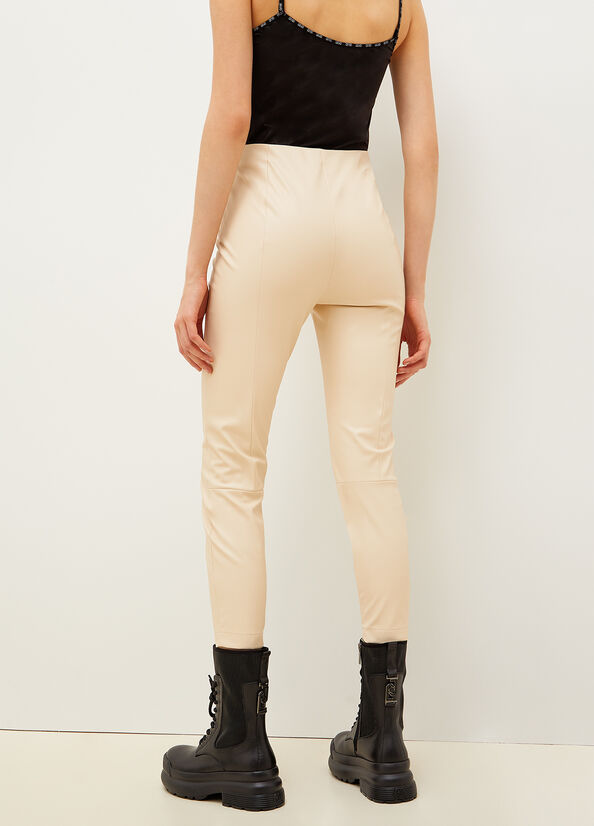 Pantalon Liu Jo Fabric Femme Blanche | OIL-860924