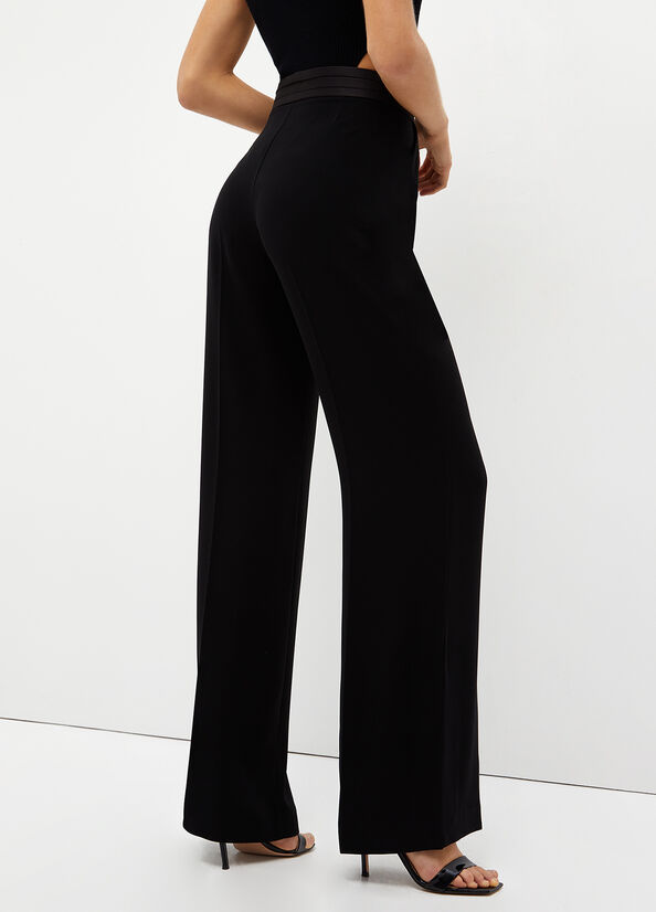 Pantalon Liu Jo Palazzo Femme Noir | RVJ-987643