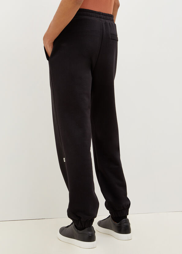 Pantalon Liu Jo Plush Joggers Homme Noir | ACZ-827316