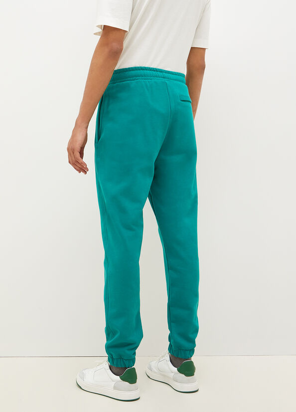 Pantalon Liu Jo Pure Coton Joggers Homme Vert | VRT-073982