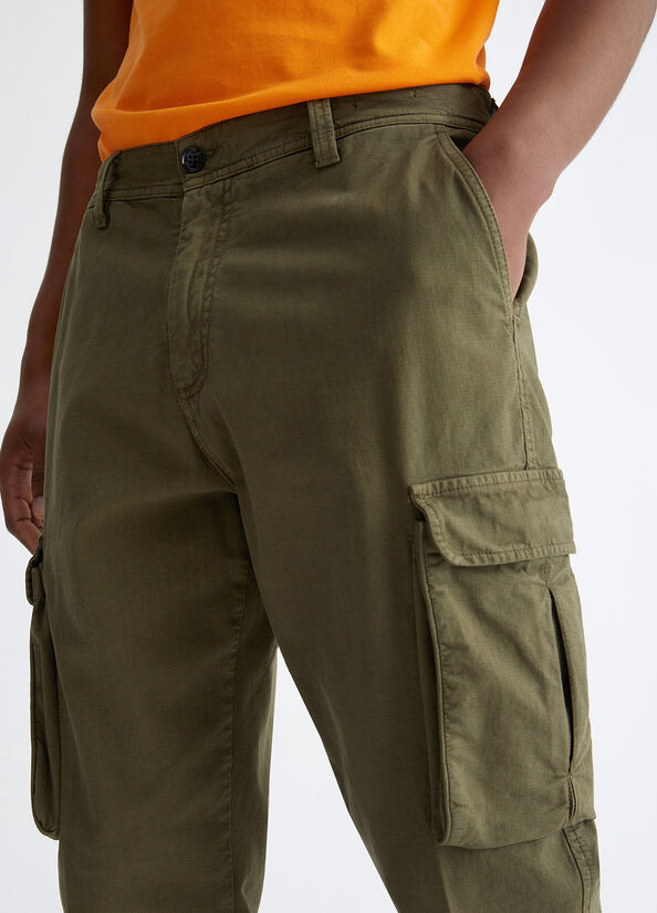 Pantalon Liu Jo Regular Fit Cargo Homme Vert | VOD-468523