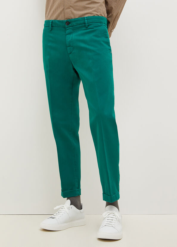 Pantalon Liu Jo Regular Fit Chinos Homme Vert | SHG-746029