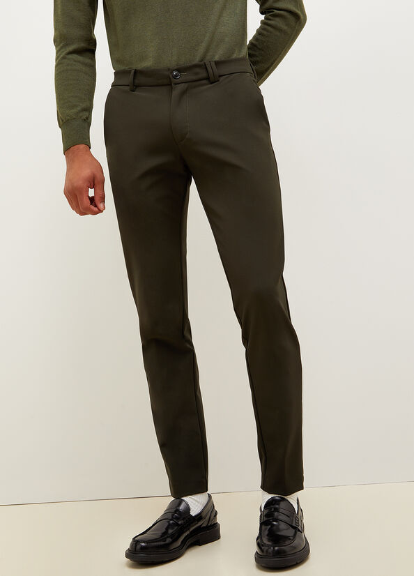 Pantalon Liu Jo Slim Fit Chinos Homme Vert | GML-912845