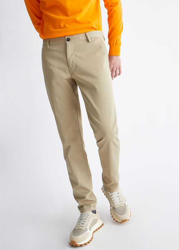 Pantalon Liu Jo Slim Fit Homme Beige | OGH-506728