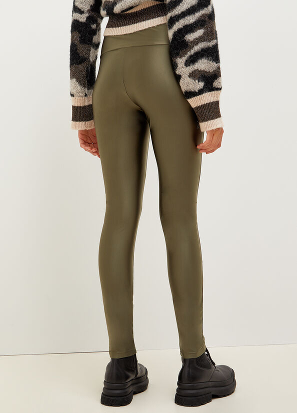 Pantalon Liu Jo Stretch Jersey Leggings Femme Vert | HCE-345680