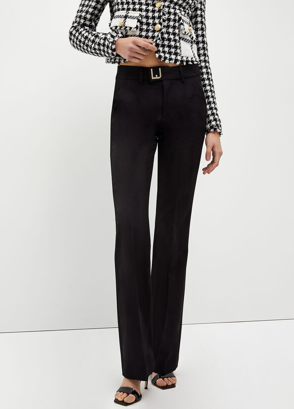 Pantalon Liu Jo Stretch Lj Femme Noir | IHG-629780