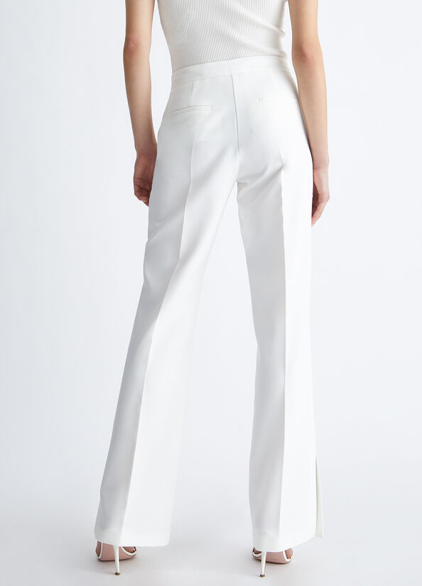 Pantalon Liu Jo Stylish White With Slits Femme Blanche | FLN-508147