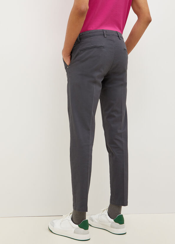 Pantalon Liu Jo Super Slim Chino Homme Grise Foncé | XQR-809537