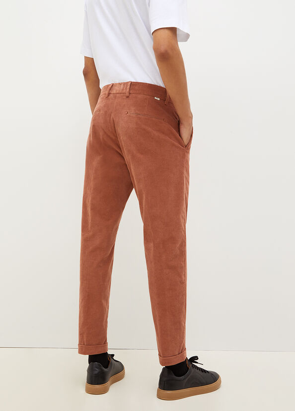 Pantalon Liu Jo Velvet Chinos Homme Marron | JQY-268401