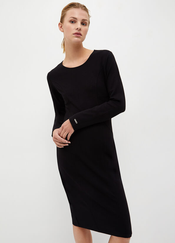 Peignoir Liu Jo Jersey Femme Noir | HGD-460152