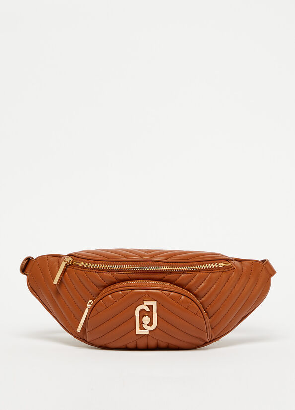 Sac Banane Liu Jo Eco-Friendly Matelassé Femme Marron | RZV-479563