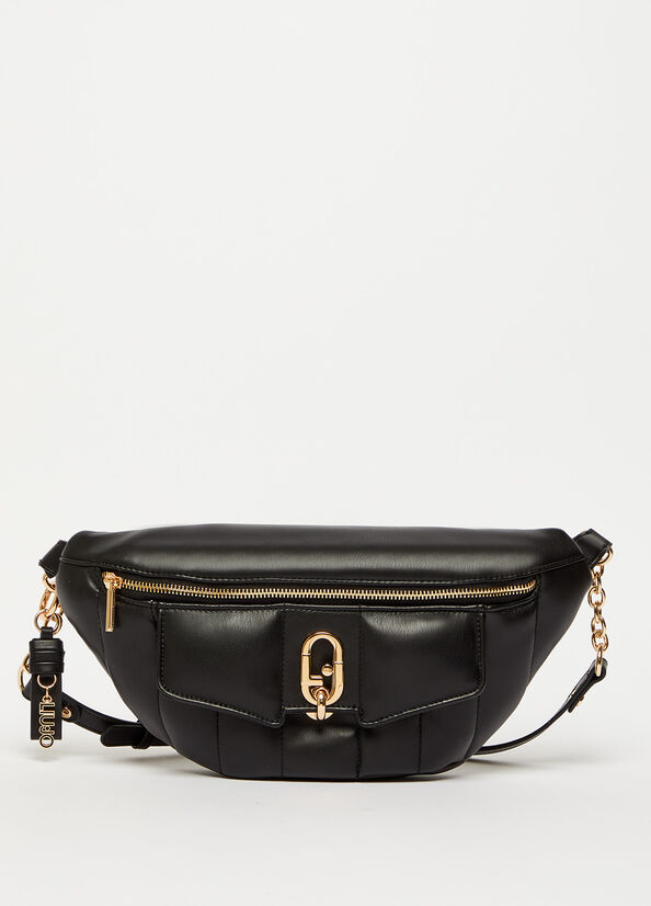 Sac Banane Liu Jo Eco-Friendly Pouch Femme Noir | DYE-924105