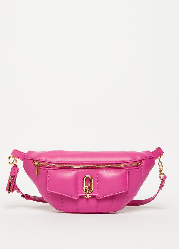 Sac Banane Liu Jo Eco-Friendly Pouch Femme Fushia | TNQ-851467