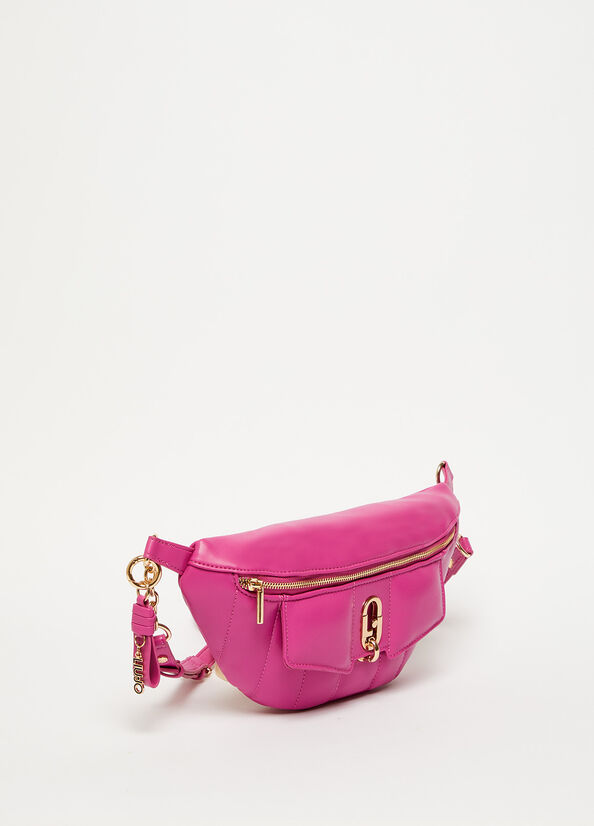 Sac Banane Liu Jo Eco-Friendly Pouch Femme Fushia | TNQ-851467