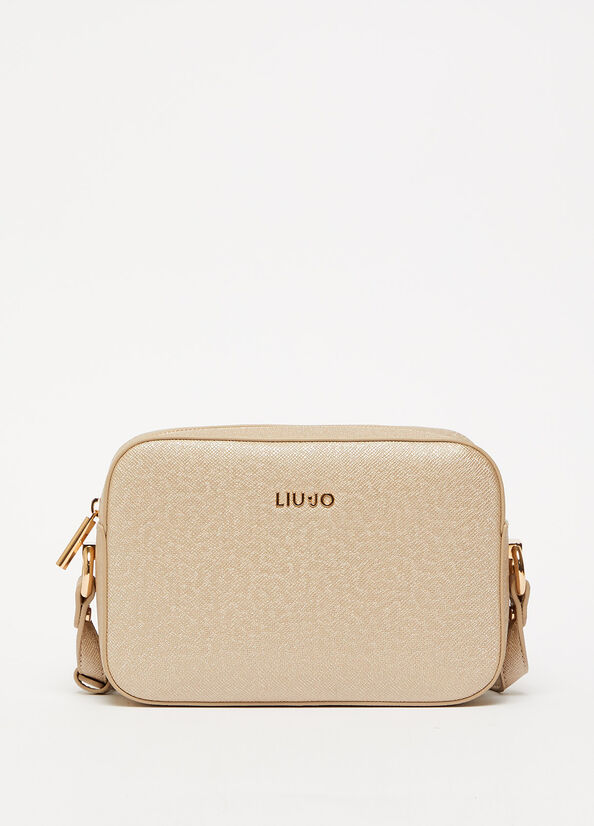 Sac À Main Liu Jo Crossbody With Logo Femme Doré Clair | WJR-475912