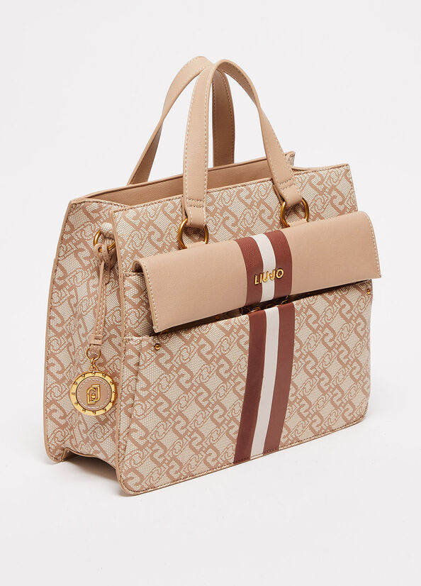 Sac À Main Liu Jo Eco-Friendly Femme Beige | GJP-920317