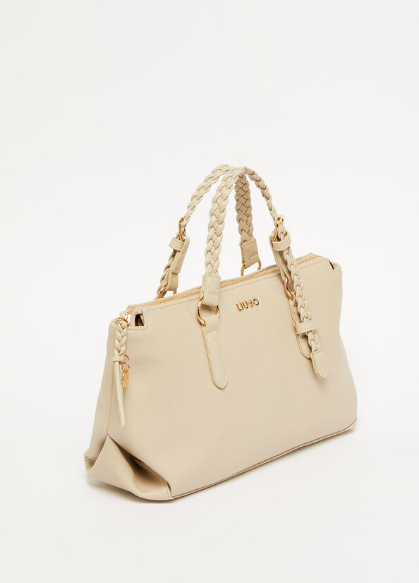 Sac À Main Liu Jo Eco-Friendly Femme Beige | JER-418762