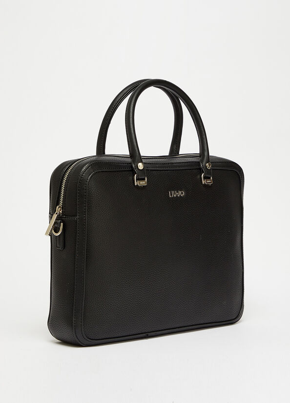 Sac À Main Liu Jo Eco-Friendly Femme Noir | DCO-842913