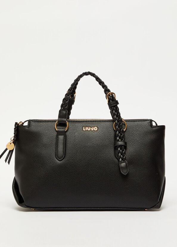 Sac À Main Liu Jo Eco-Friendly Femme Noir | FMK-172405