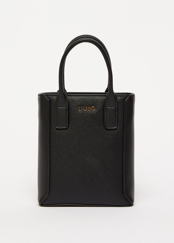 Sac À Main Liu Jo Eco-Friendly Femme Noir | RQA-945761