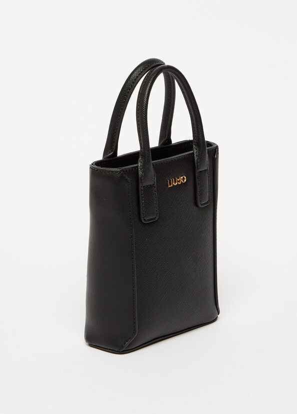 Sac À Main Liu Jo Eco-Friendly Femme Noir | RQA-945761