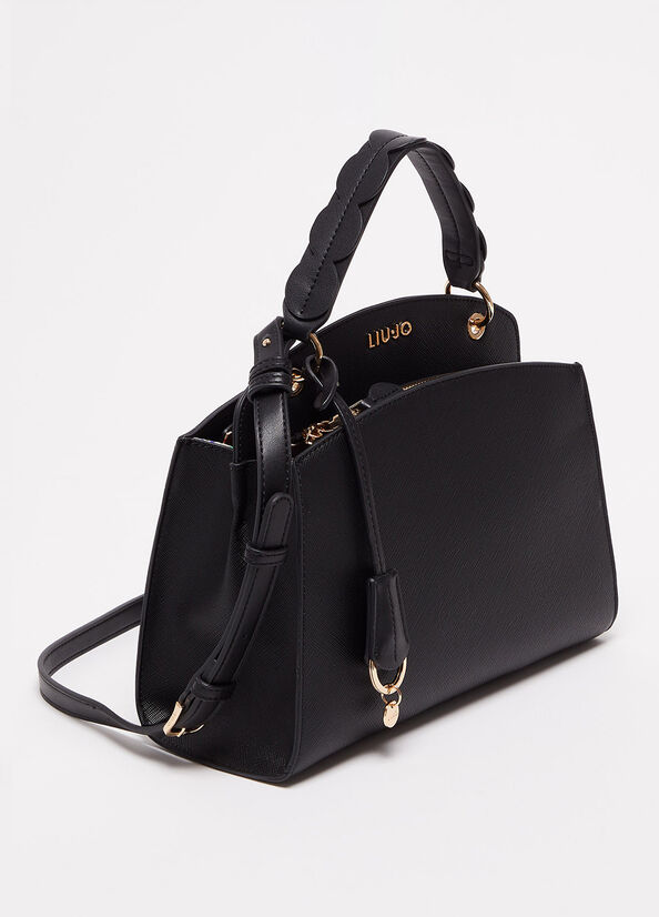 Sac À Main Liu Jo Eco-Friendly Femme Noir | WJK-061839