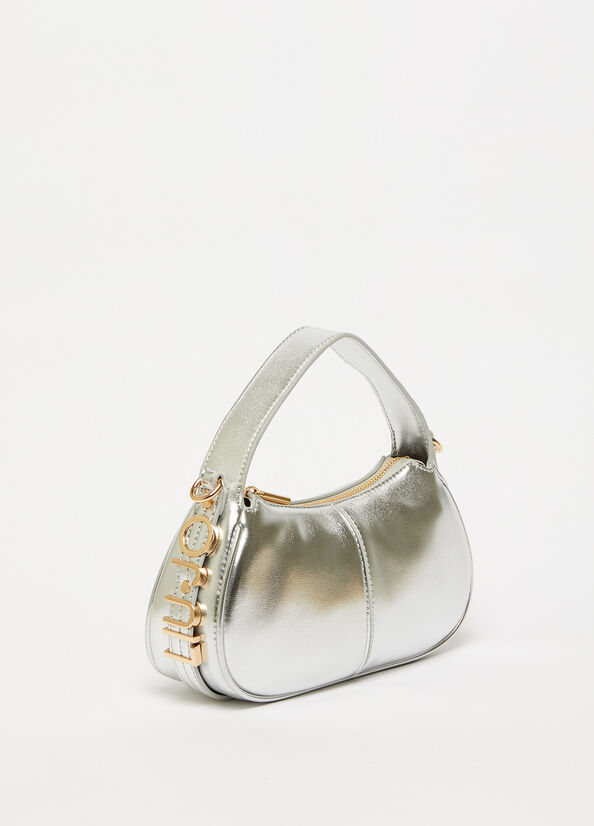 Sac À Main Liu Jo Laminate Femme Argent | SBF-254179