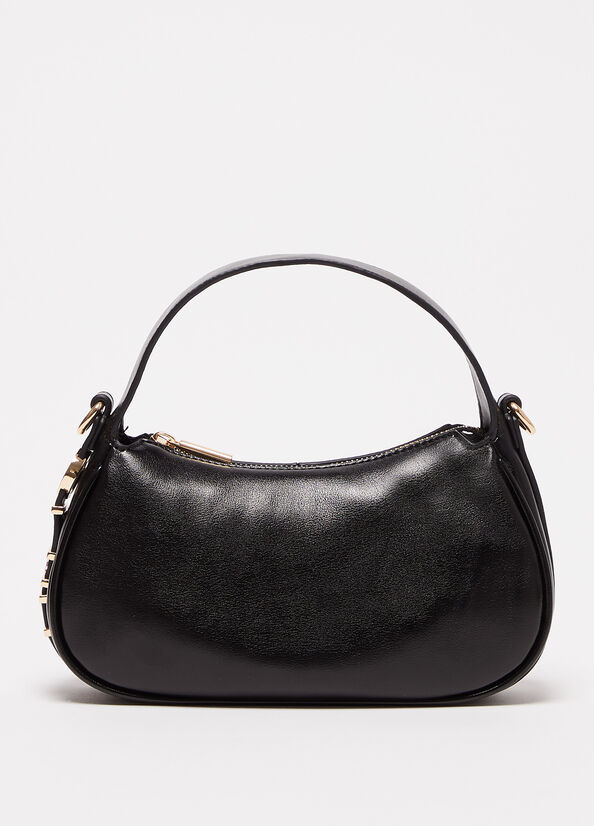 Sac À Main Liu Jo Laminate Femme Noir | PRK-562491