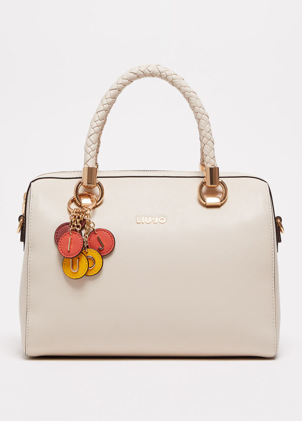 Sac À Main Liu Jo With Charm Femme Beige | ESK-483021