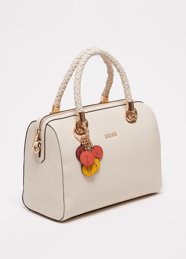 Sac À Main Liu Jo With Charm Femme Beige | ESK-483021