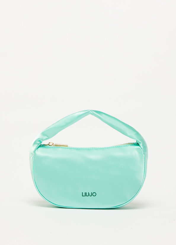 Sac À Main Liu Jo With Logo Femme Turquoise Clair | FPN-189504