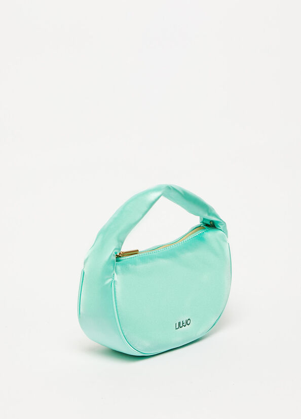 Sac À Main Liu Jo With Logo Femme Turquoise Clair | FPN-189504