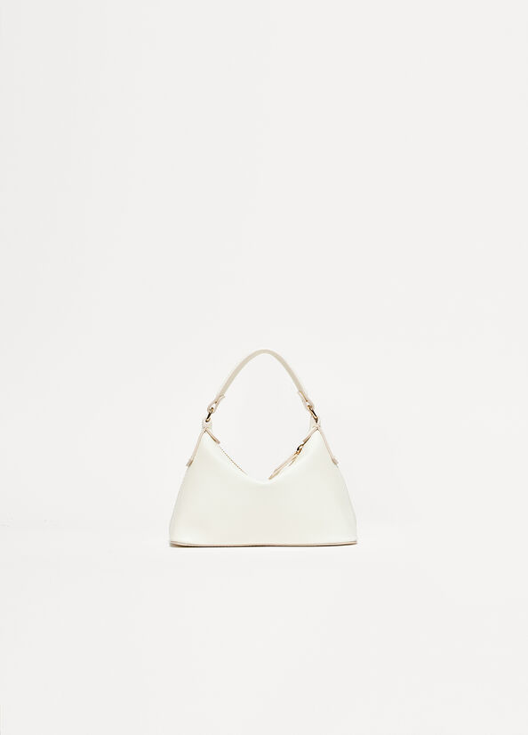 Sacs Crossbody Liu Jo Cuir Mini Hobo Femme Blanche | OSG-381246