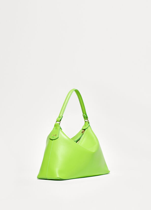 Sacs Crossbody Liu Jo Small Hobo In Cuir Femme Vert Clair | KZN-503879