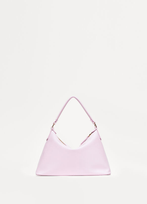 Sacs Crossbody Liu Jo Small Hobo In Cuir Femme Rose Clair | OTW-723950