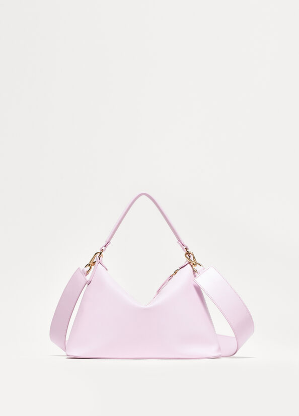 Sacs Crossbody Liu Jo Small Hobo In Cuir Femme Rose Clair | OTW-723950