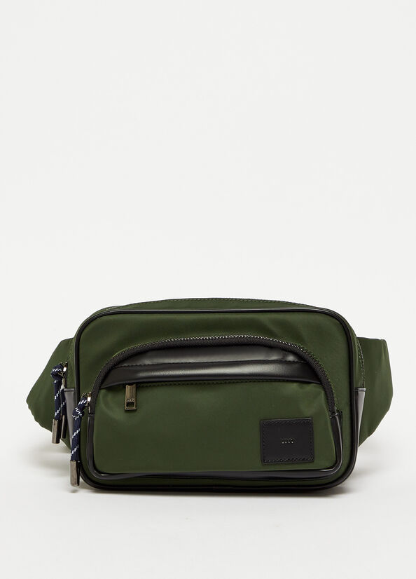 Sacs Liu Jo Pouch In Nylon Homme Vert | WBS-138024