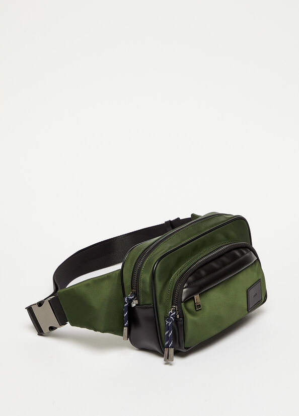 Sacs Liu Jo Pouch In Nylon Homme Vert | WBS-138024