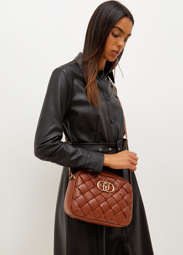 Sacs À Bandoulière Liu Jo Braided Shoulder Femme Marron | ANI-751642